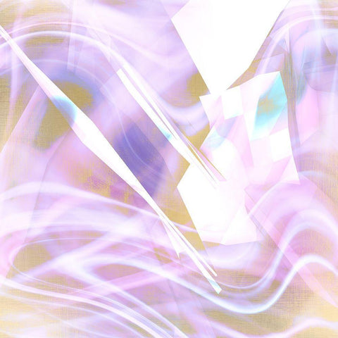 Prisms 1 White Modern Wood Framed Art Print by Kimberly, Allen