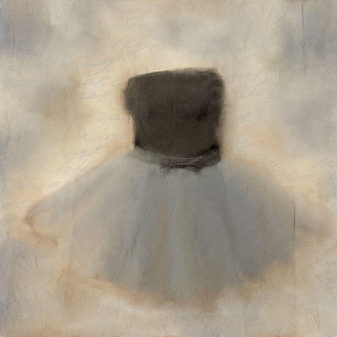 First Dance Black Modern Wood Framed Art Print by Kimberly, Allen