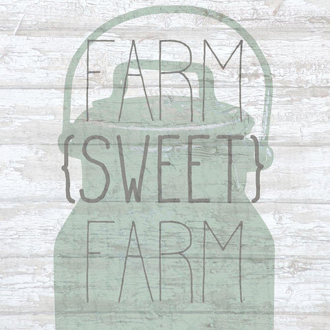 FARM sweet FARM Black Modern Wood Framed Art Print with Double Matting by Kimberly, Allen