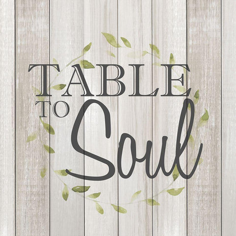 Table to Soul Black Ornate Wood Framed Art Print with Double Matting by Kimberly, Allen