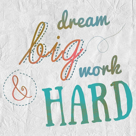 Dreamers 2 White Modern Wood Framed Art Print with Double Matting by Kimberly, Allen