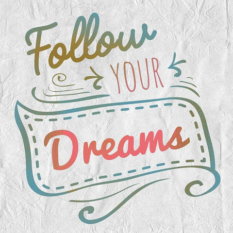 Dreamers 4 Black Modern Wood Framed Art Print with Double Matting by Kimberly, Allen