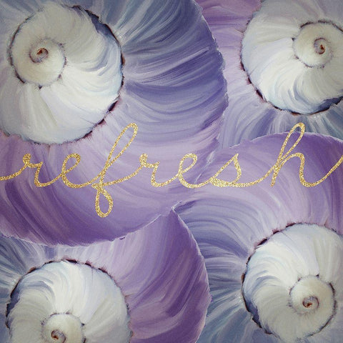 Refresh 3 White Modern Wood Framed Art Print with Double Matting by Kimberly, Allen