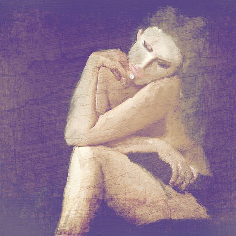 My Muse Gold Ornate Wood Framed Art Print with Double Matting by Kimberly, Allen