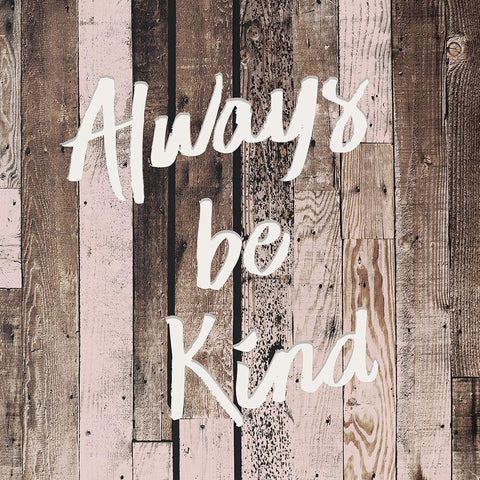 Be Kind Black Ornate Wood Framed Art Print with Double Matting by Kimberly, Allen