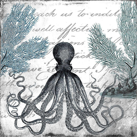 Under the Sea 2 Gold Ornate Wood Framed Art Print with Double Matting by Kimberly, Allen