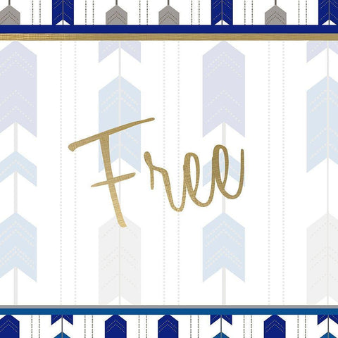 Indigo Dreamer 1 White Modern Wood Framed Art Print by Kimberly, Allen