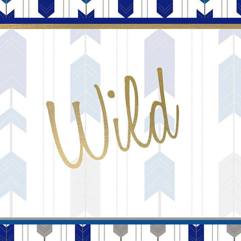 Indigo Dreamer 2 White Modern Wood Framed Art Print with Double Matting by Kimberly, Allen