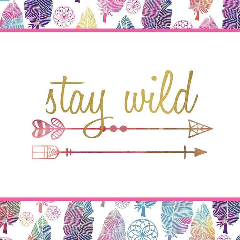 Wild 1 White Modern Wood Framed Art Print with Double Matting by Kimberly, Allen