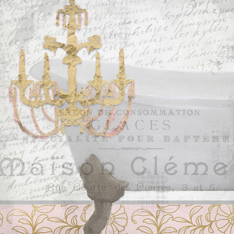 Le Bain 1 Black Modern Wood Framed Art Print by Kimberly, Allen