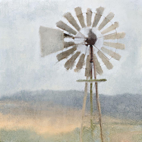 Open Spaces Gold Ornate Wood Framed Art Print with Double Matting by Kimberly, Allen