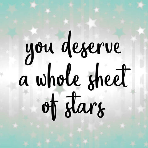 Sheet of Stars v2 Black Ornate Wood Framed Art Print with Double Matting by Kimberly, Allen