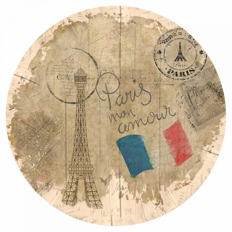 Paris Sussan Gold Ornate Wood Framed Art Print with Double Matting by Allen, Kimberly