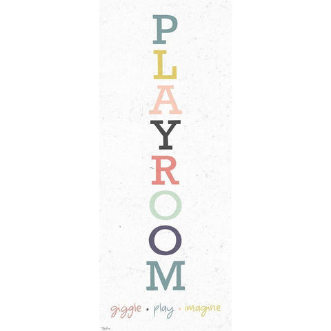 Playroom 2 Black Modern Wood Framed Art Print by Louise, Gigi