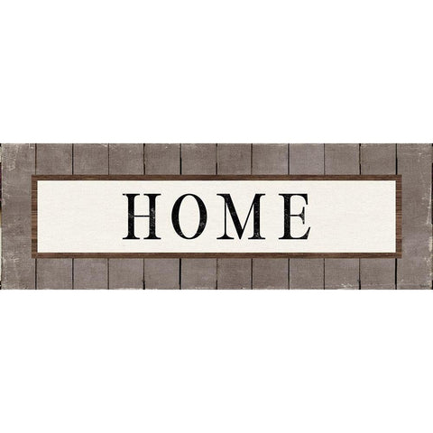 Home Black Modern Wood Framed Art Print by Louise, Gigi