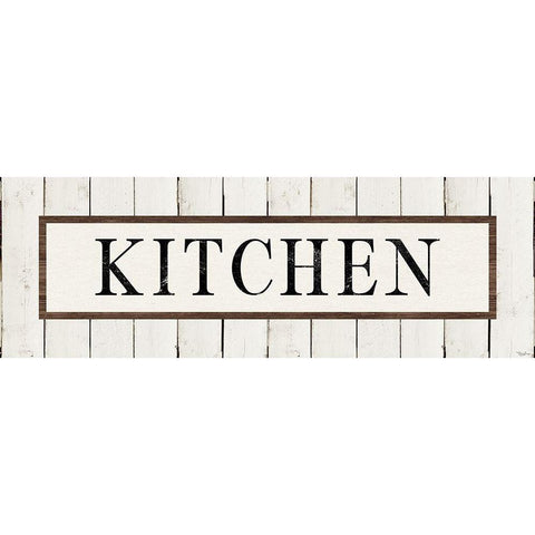 Kitchen Black Modern Wood Framed Art Print by Louise, Gigi