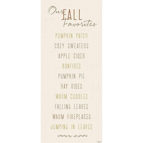 Our Fall Favorites Black Modern Wood Framed Art Print by Louise, Gigi