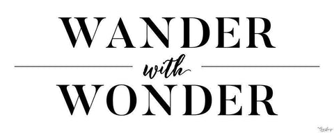 Wander Wonder Black Ornate Wood Framed Art Print with Double Matting by Louise, Gigi