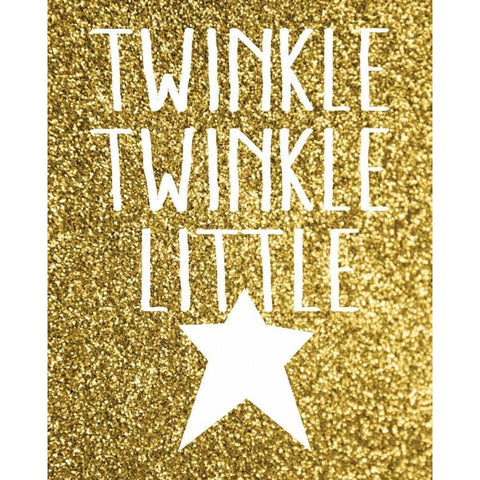 Twinkle Twinkle Black Modern Wood Framed Art Print by Louise, Gigi