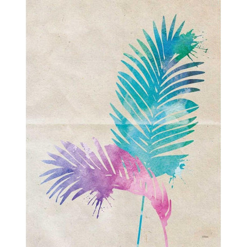 Acrea Palm Black Modern Wood Framed Art Print with Double Matting by Louise, Gigi