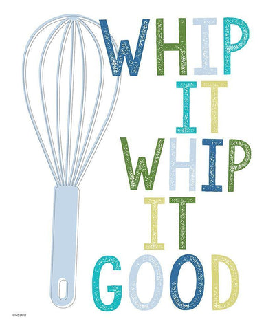 Whip It Good Black Ornate Wood Framed Art Print with Double Matting by Louise, Gigi