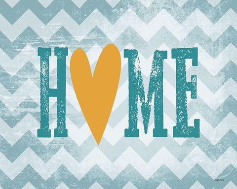 Home Heart Black Ornate Wood Framed Art Print with Double Matting by Louise, Gigi