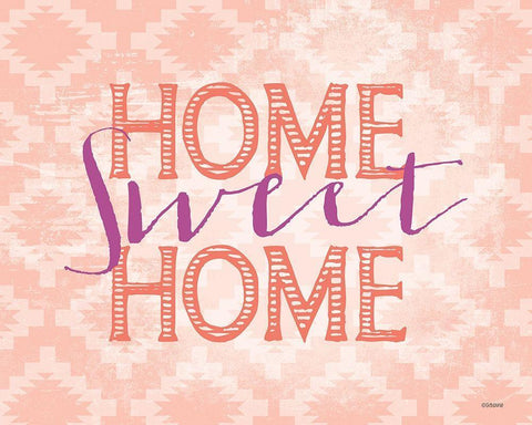 Home Sweet Black Ornate Wood Framed Art Print with Double Matting by Louise, Gigi