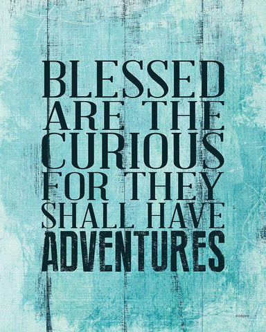 Blessed Adventures Black Ornate Wood Framed Art Print with Double Matting by Louise, Gigi