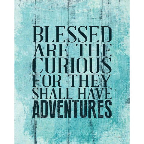 Blessed Adventures Gold Ornate Wood Framed Art Print with Double Matting by Louise, Gigi