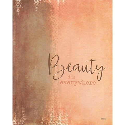 Beauty Is Everywhere White Modern Wood Framed Art Print by Louise, Gigi