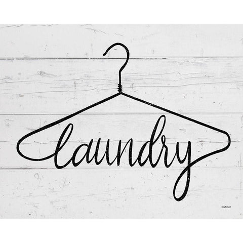 Laundry Hanger Gold Ornate Wood Framed Art Print with Double Matting by Louise, Gigi