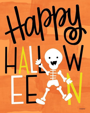 Skeleton Black Ornate Wood Framed Art Print with Double Matting by Louise, Gigi