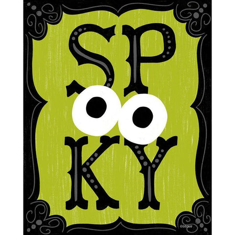 Spooky Gold Ornate Wood Framed Art Print with Double Matting by Louise, Gigi