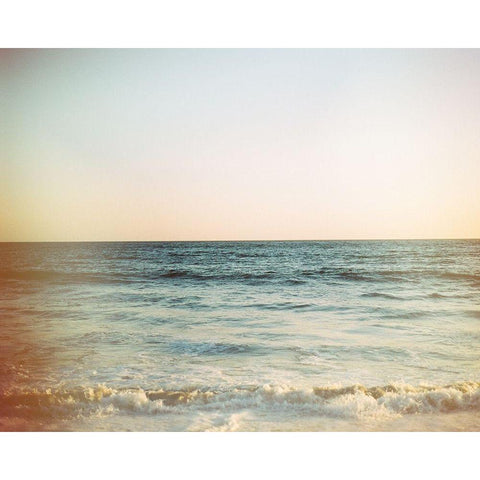 Adventure Begins Ocean Black Modern Wood Framed Art Print with Double Matting by Louise, Gigi