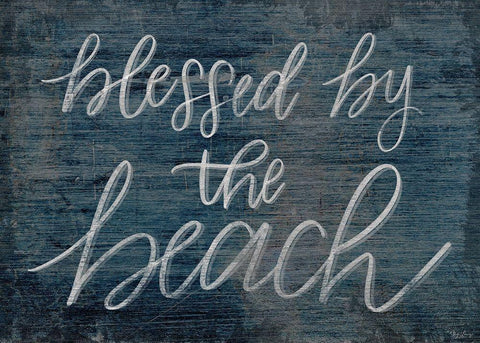Blessed Beach Black Ornate Wood Framed Art Print with Double Matting by Louise, Gigi