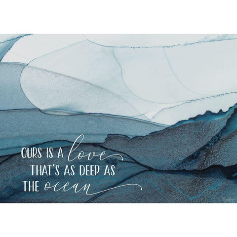 Love Ocean White Modern Wood Framed Art Print by Louise, Gigi