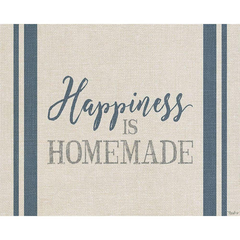 Happiness Homemade Black Modern Wood Framed Art Print with Double Matting by Louise, Gigi