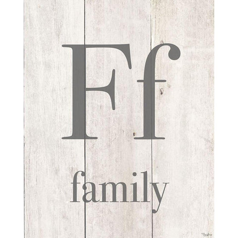 Family Black Modern Wood Framed Art Print by Louise, Gigi
