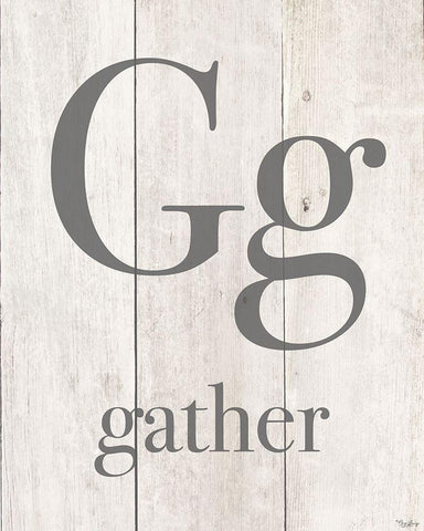 Gather Black Ornate Wood Framed Art Print with Double Matting by Louise, Gigi
