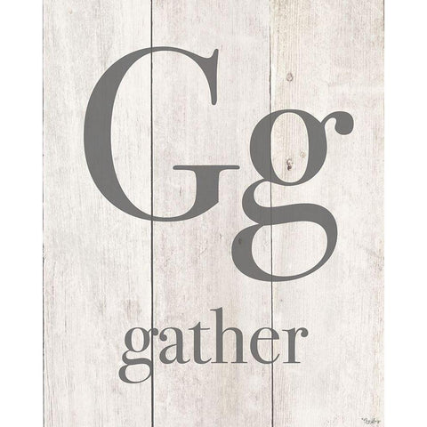 Gather White Modern Wood Framed Art Print by Louise, Gigi