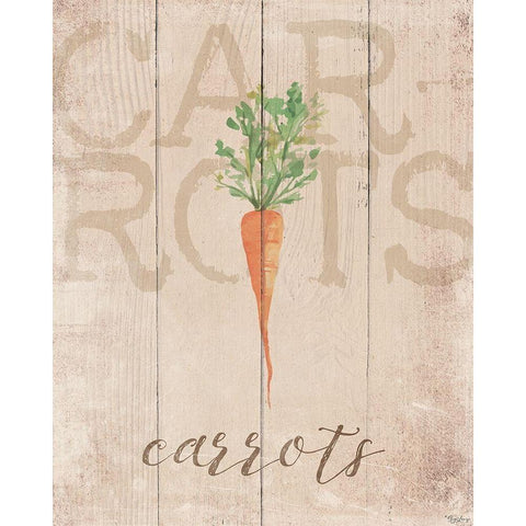 Carrots Black Modern Wood Framed Art Print by Louise, Gigi