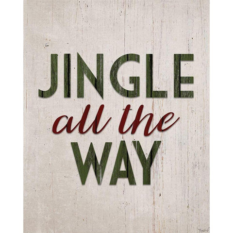 Jingle Way Black Modern Wood Framed Art Print by Louise, Gigi