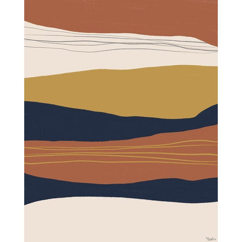 Abstract 2 White Modern Wood Framed Art Print by Louise, Gigi