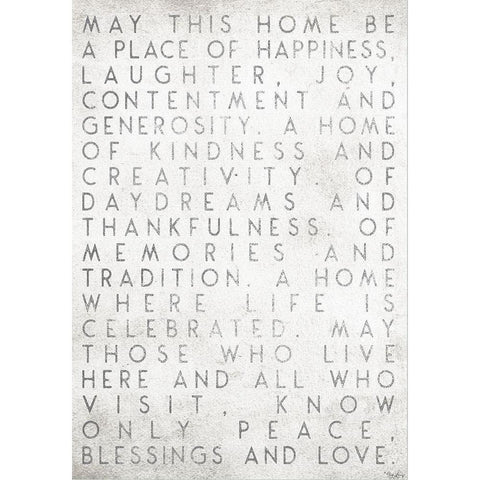May This Home Gold Ornate Wood Framed Art Print with Double Matting by Louise, Gigi