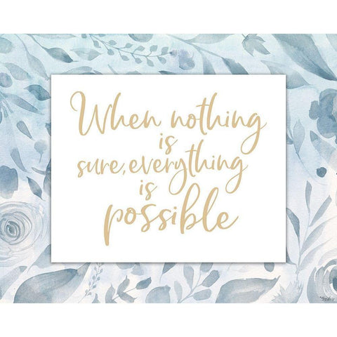 Everything Possible Gold Ornate Wood Framed Art Print with Double Matting by Louise, Gigi