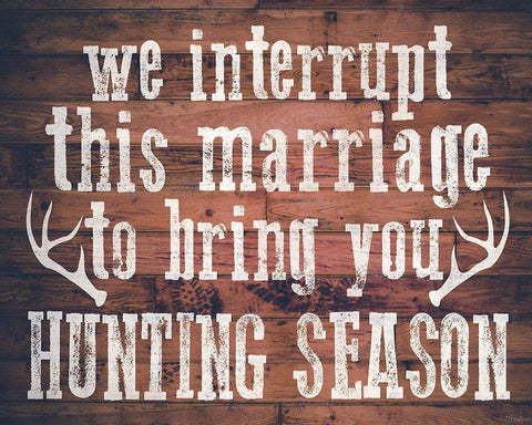 Hunting Season White Modern Wood Framed Art Print with Double Matting by Louise, Gigi