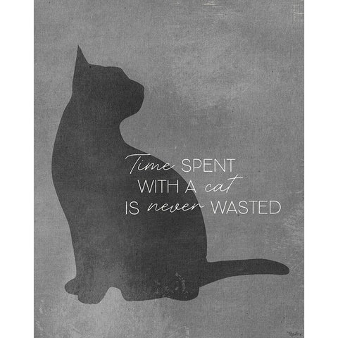Time Spent Black Modern Wood Framed Art Print by Louise, Gigi