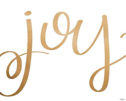 Joy Gold Black Ornate Wood Framed Art Print with Double Matting by Louise, Gigi