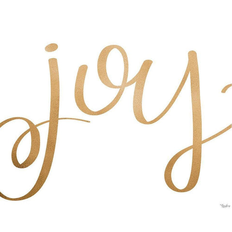Joy Gold White Modern Wood Framed Art Print by Louise, Gigi