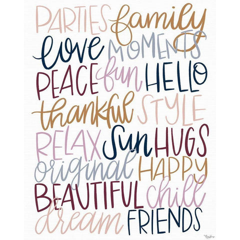 Fun Words Gold Ornate Wood Framed Art Print with Double Matting by Louise, Gigi
